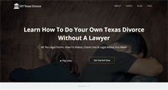 Desktop Screenshot of diytexasdivorce.com