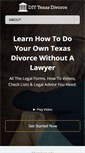 Mobile Screenshot of diytexasdivorce.com